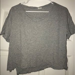 Grey crop top